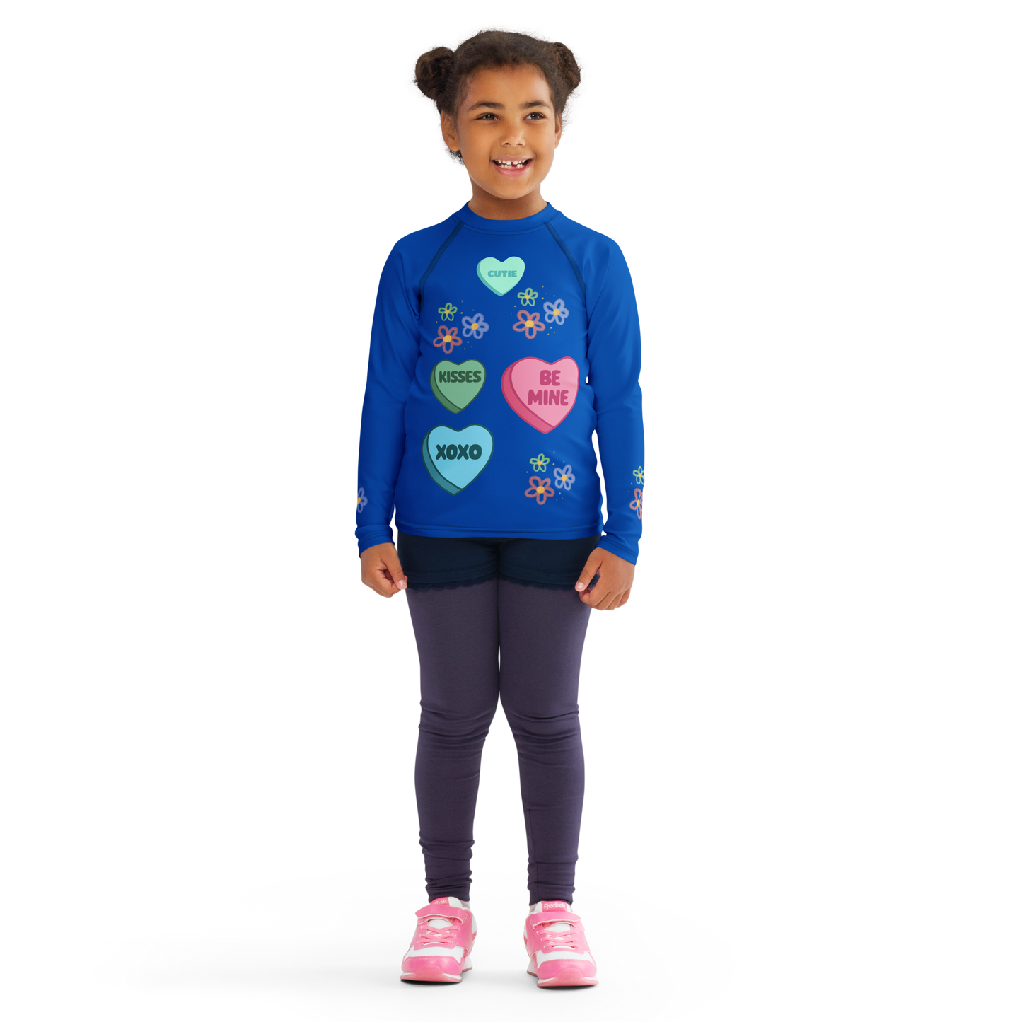 Valentine Hearts Youth Rash Guard