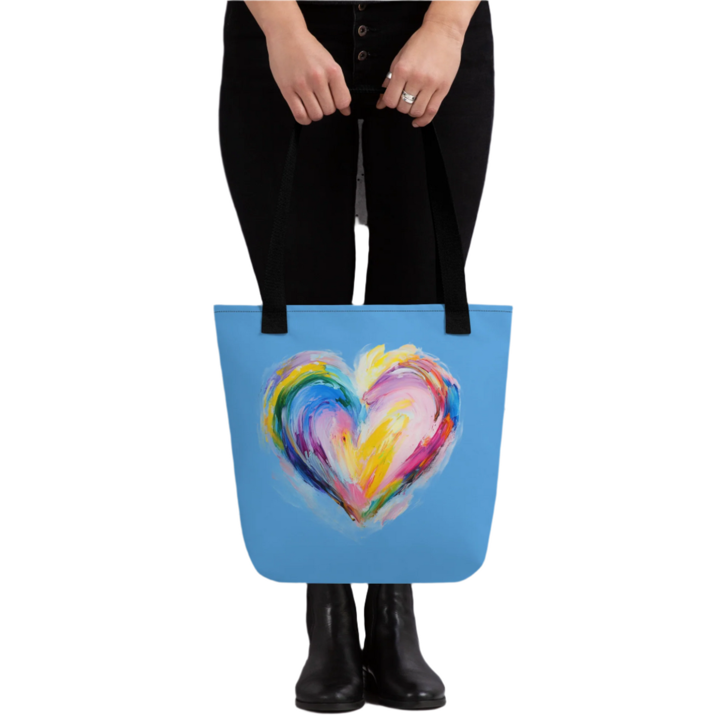 Blue Heart Tote bag