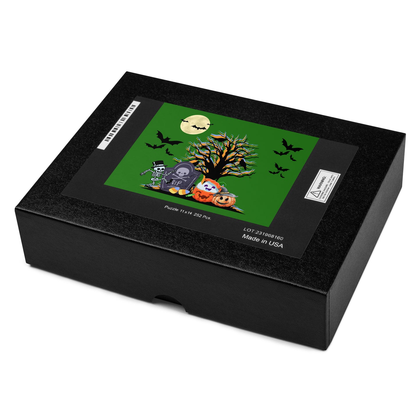 Jigsaw puzzle, Spooky Time green