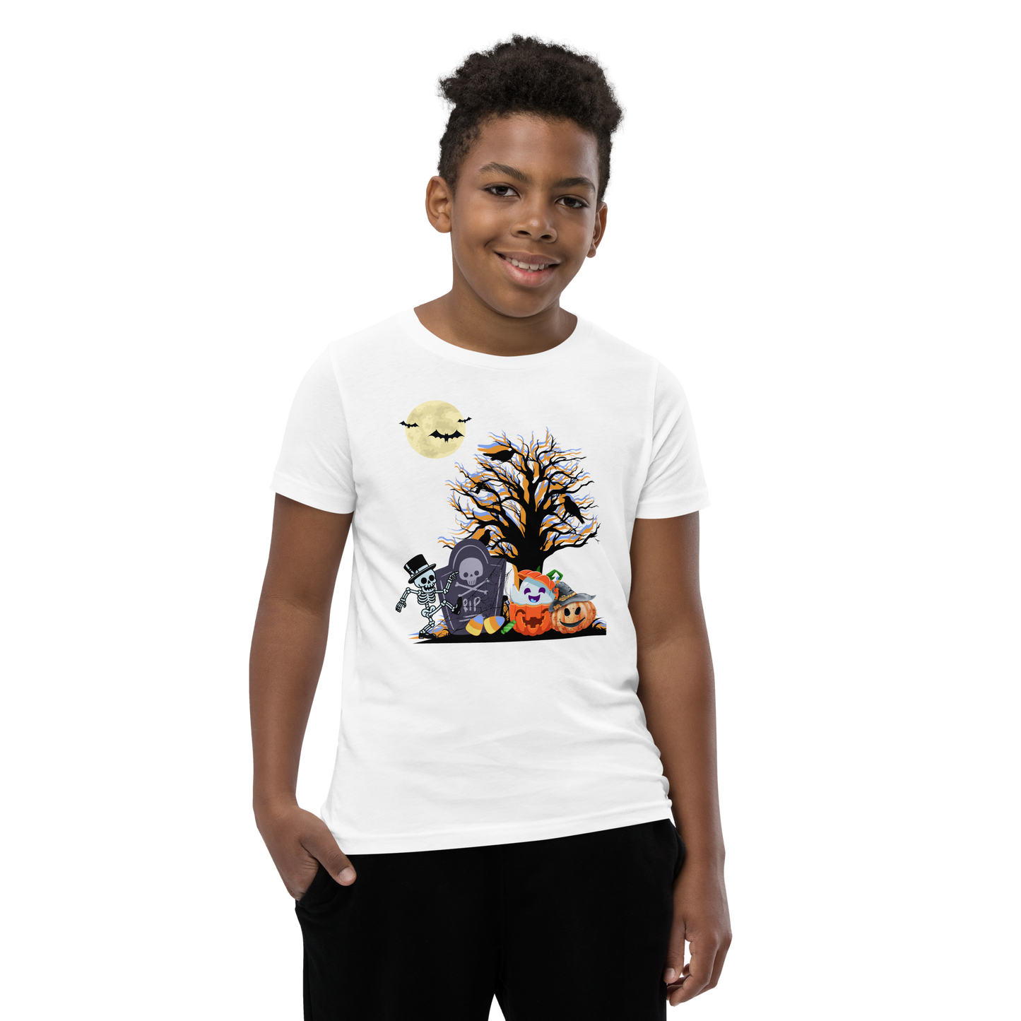 Spooky Time Youth Short Sleeve T-Shirt