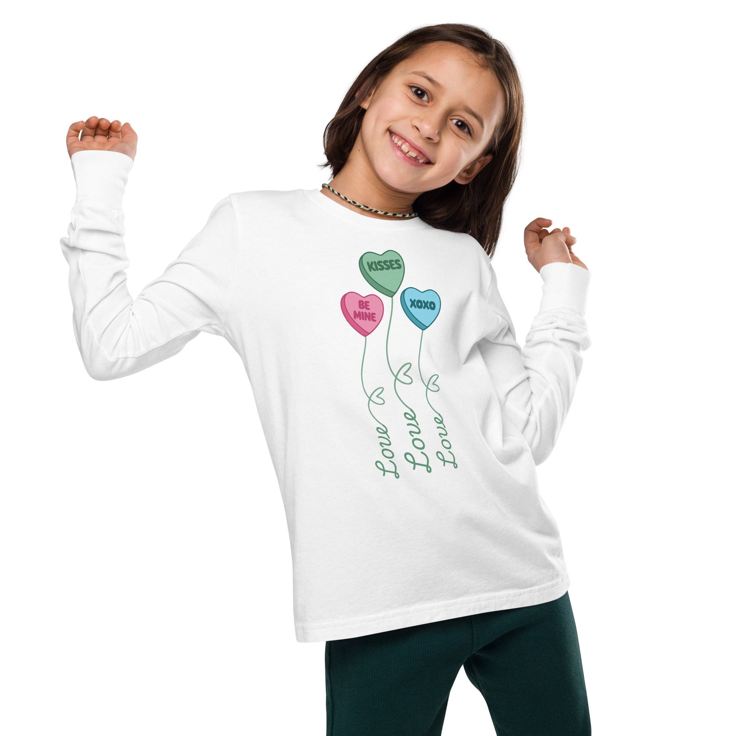 Youth Valentines Day Long Sleeve T-shirts