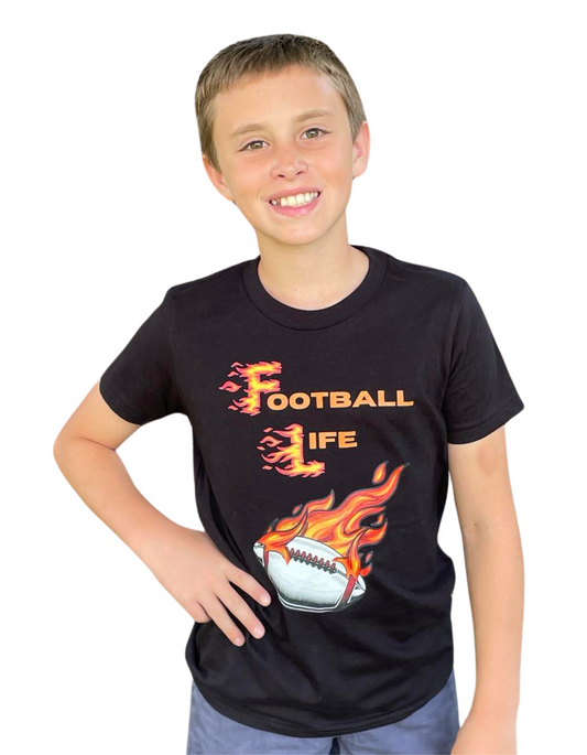 Football Life Youth Short Sleeve T-Shirt