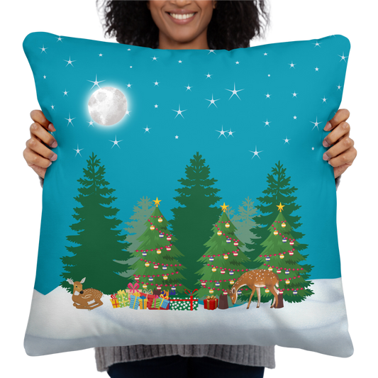 Peaceful Deer Pillow, 22 by 22