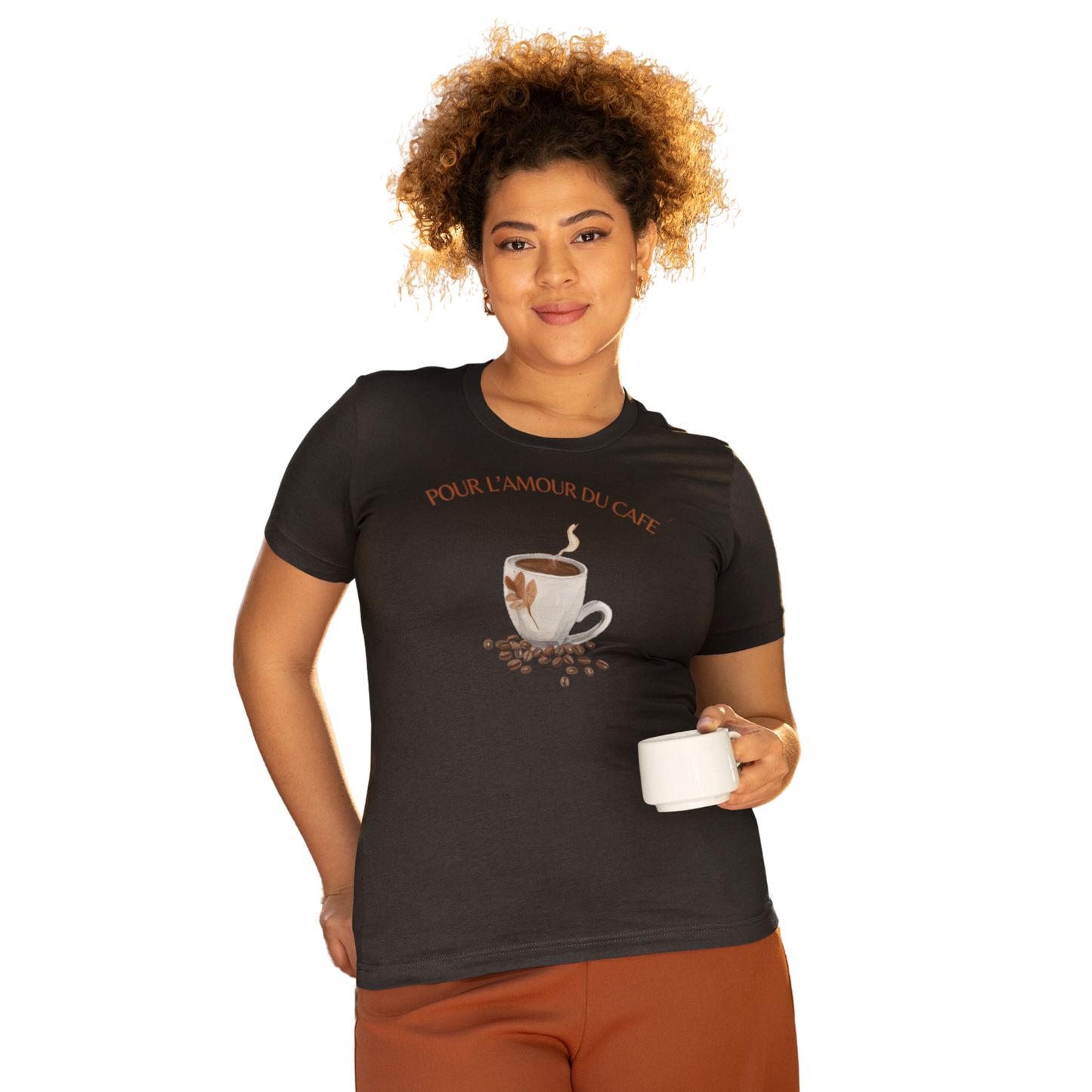 Pour L'amour Du Cafe Womens Relaxed T-shirt