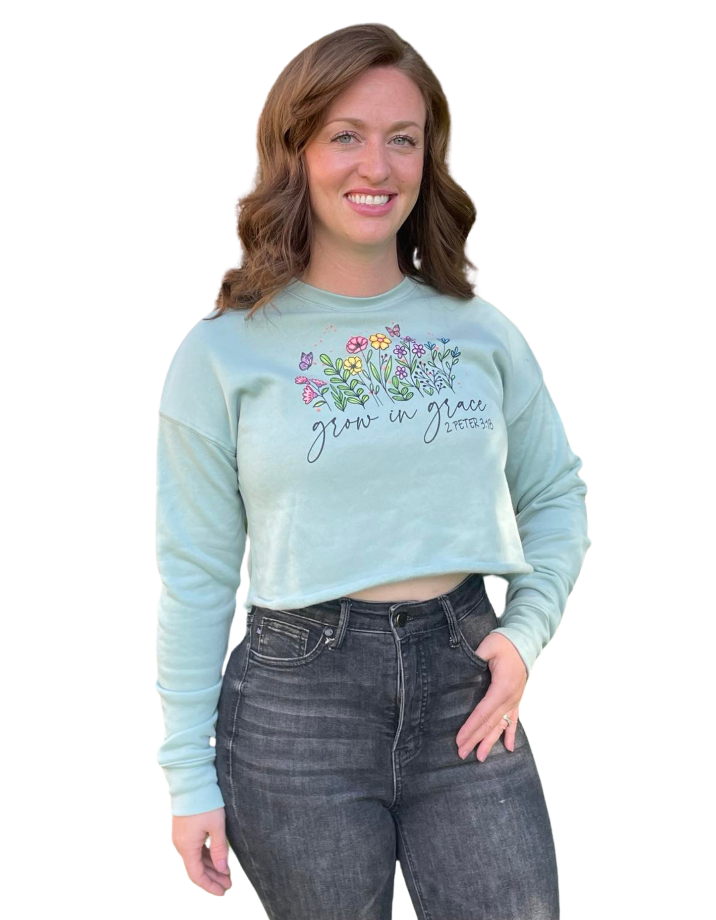 Grow in Grace Crop Sweatshirt