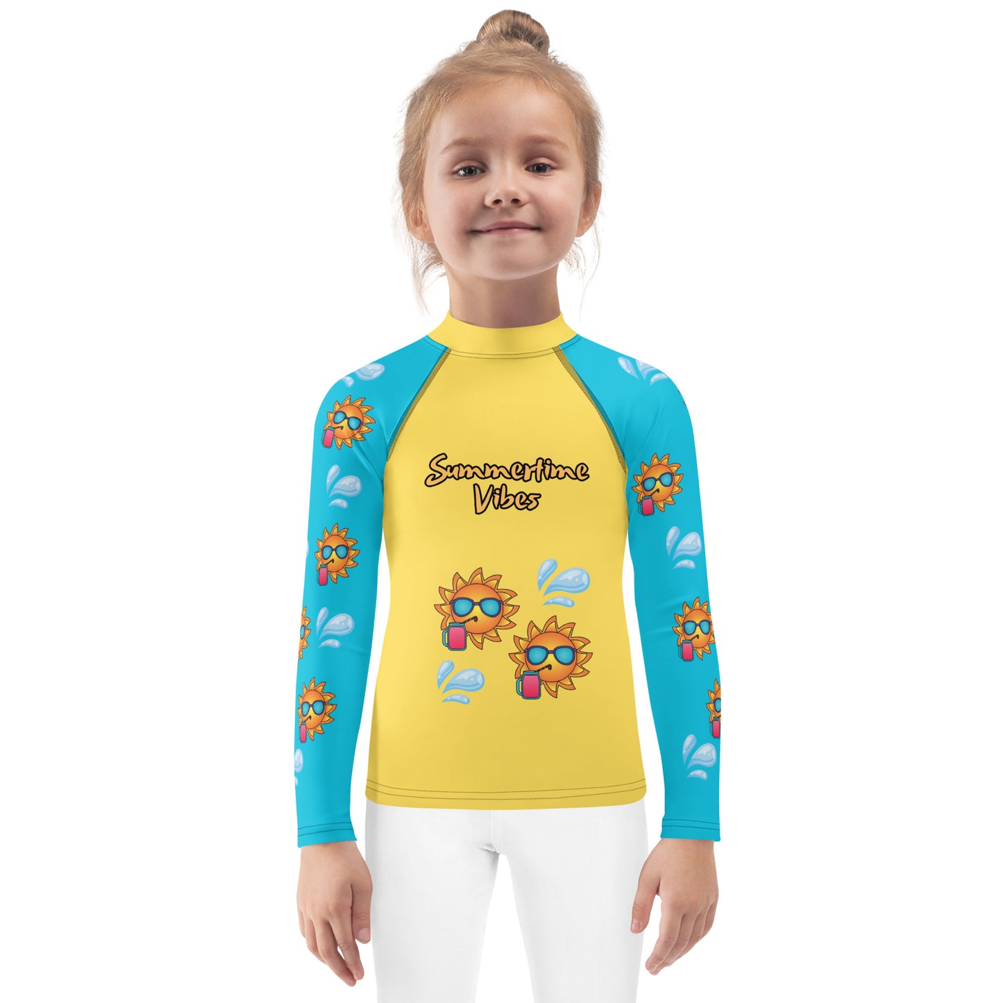 Kids Rash Guard, Summer Time Vibes