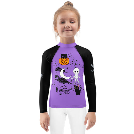 Halloween Fun Toddler Rash Guard, purple