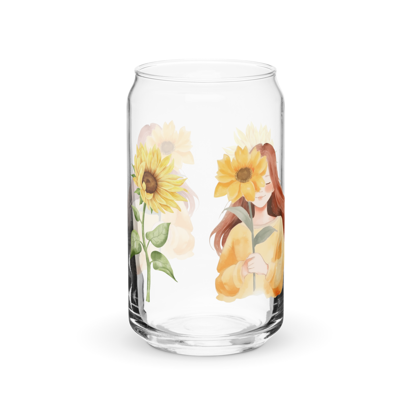 Can-shaped glass, Sunflower Love