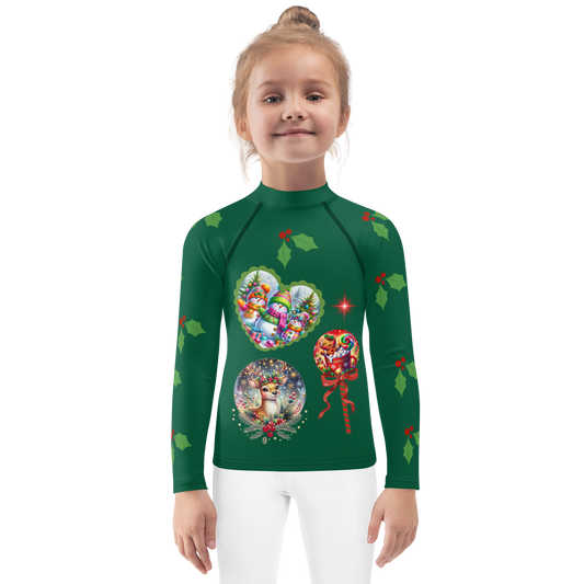 Christmas Dreams Kids Rash Guard