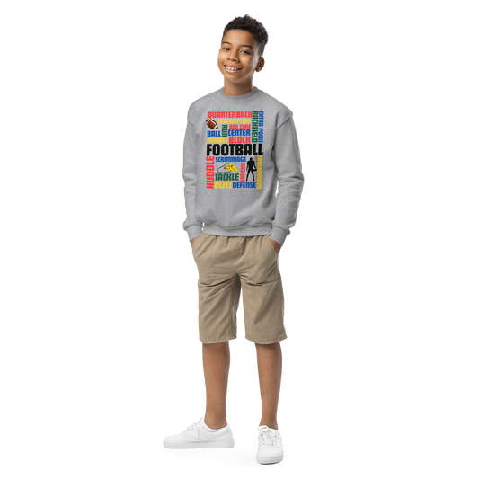 Football Fever Youth Crewneck Sweatshirt