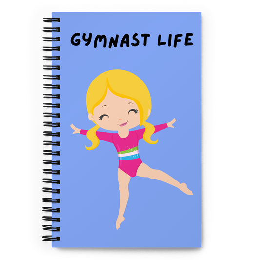 Spiral notebook, Gymnast Life - blonde