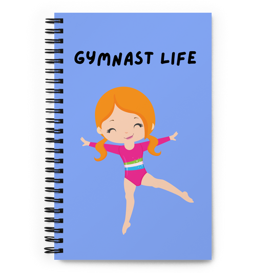 Spiral notebook, Gymnast Life - redhead