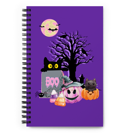 Spiral, Spooky Time Notebook purple