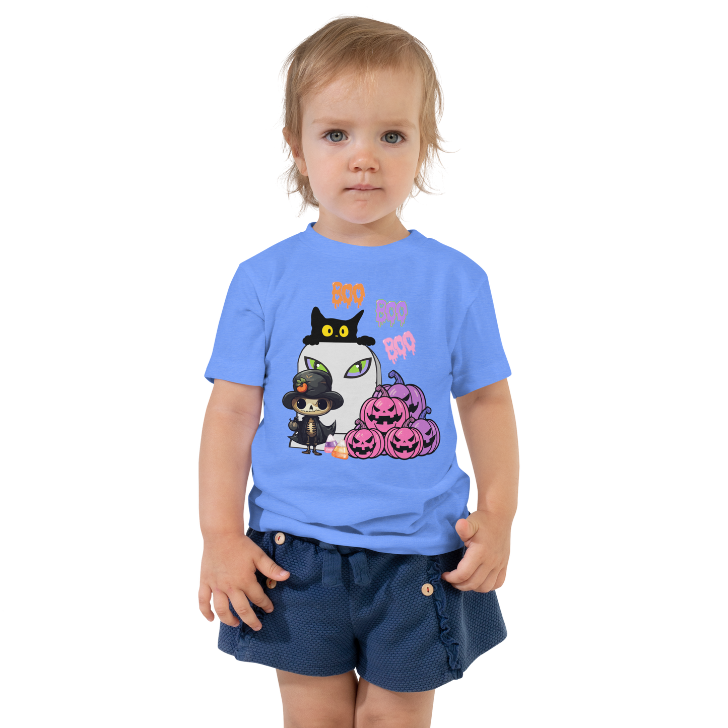 Boo Time Toddler Short Sleeve Tee, pink