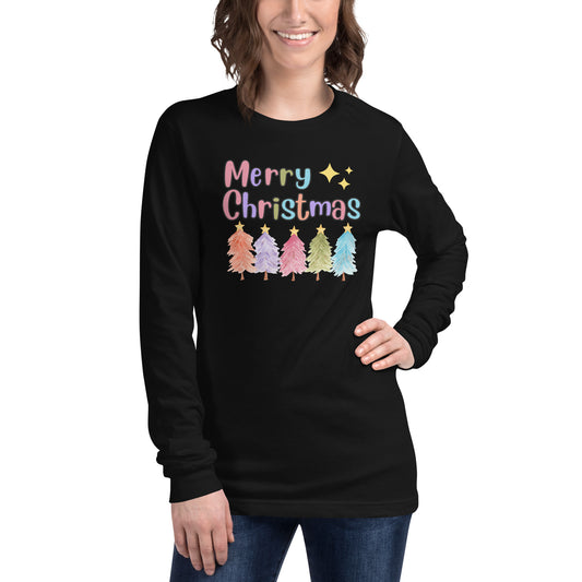 A Colorful Christmas Unisex Long Sleeve Tee