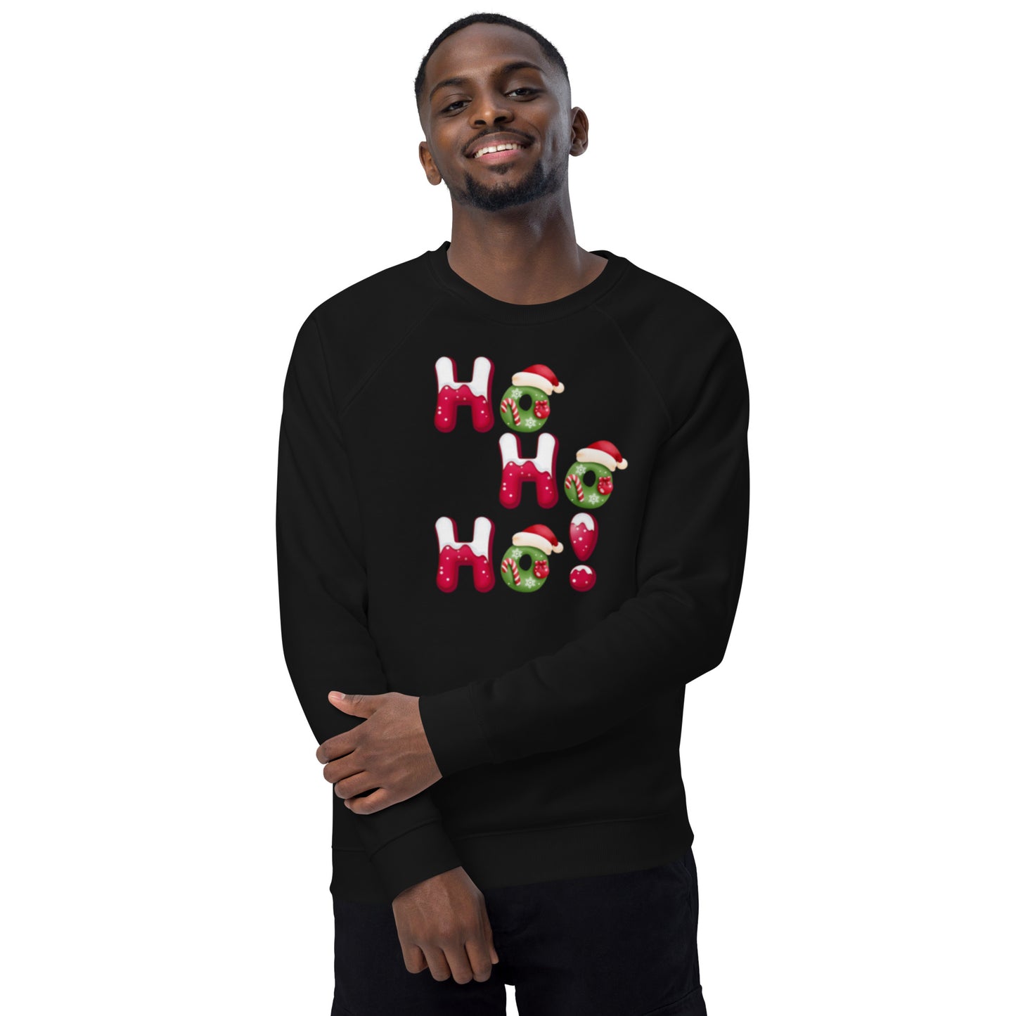 Ho Ho Ho Unisex raglan sweatshirt