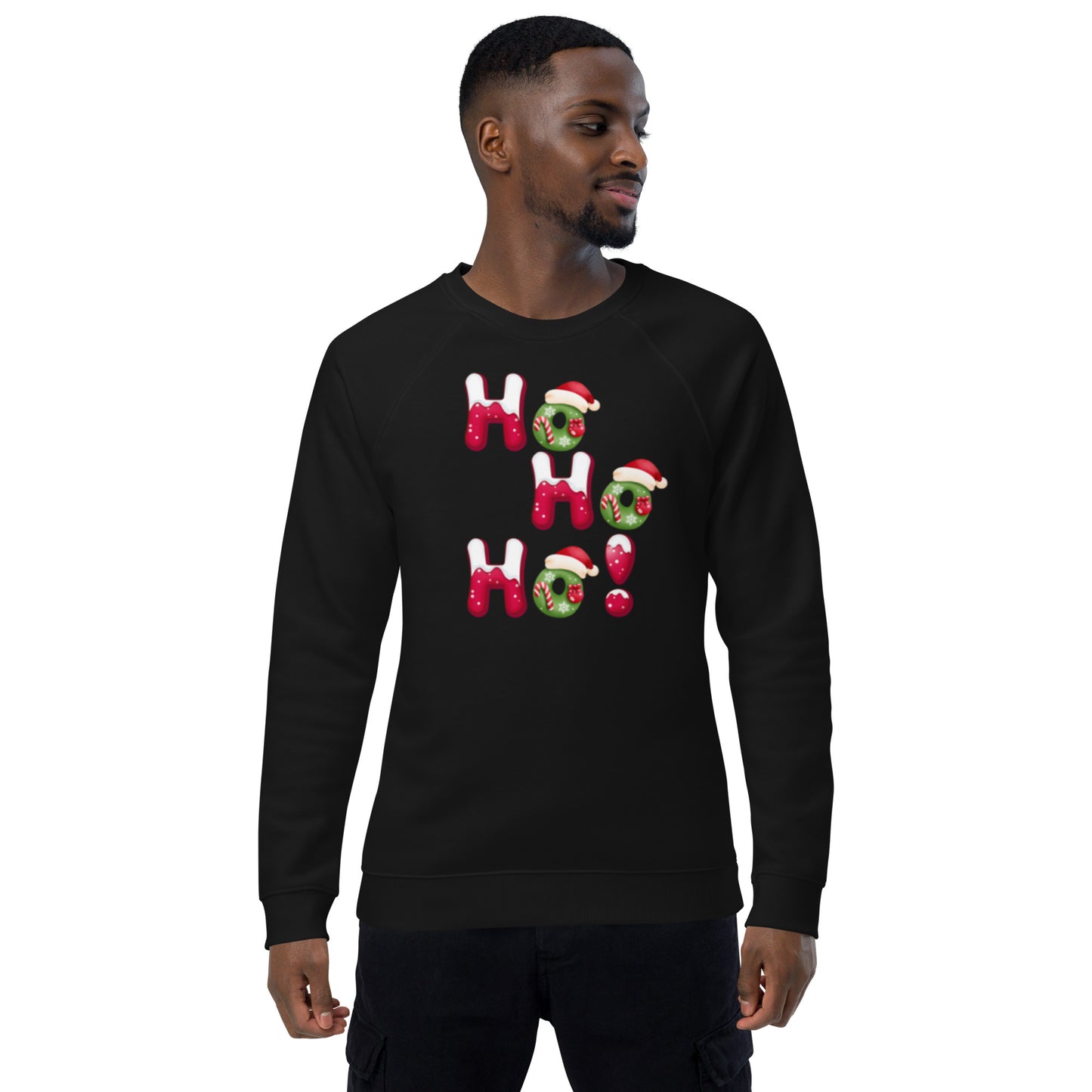 Ho Ho Ho Unisex raglan sweatshirt