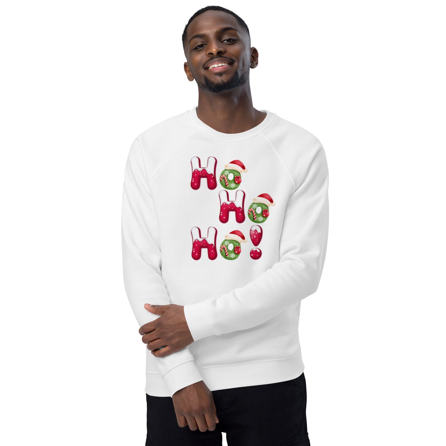 Ho Ho Ho Unisex raglan sweatshirt