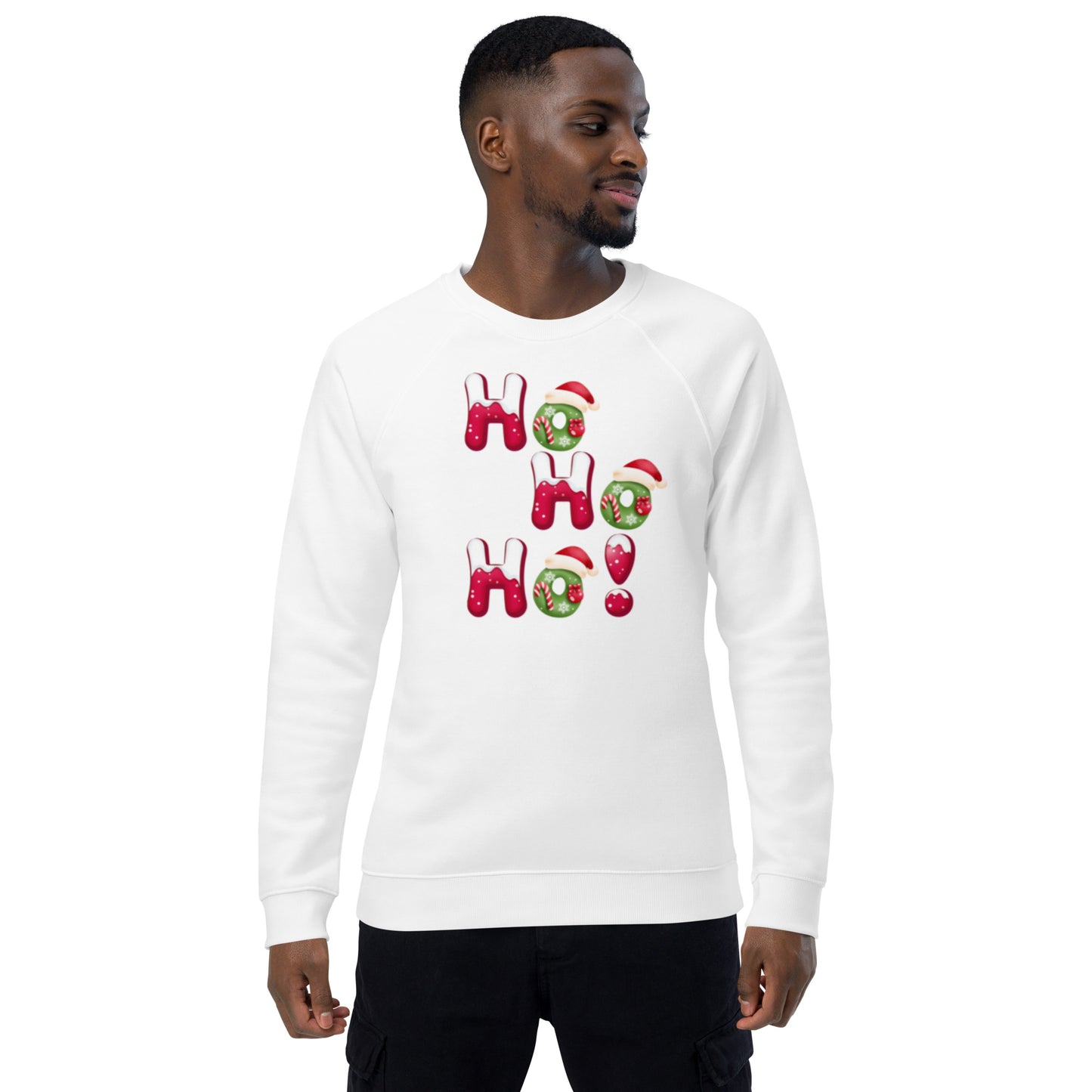 Ho Ho Ho Unisex raglan sweatshirt