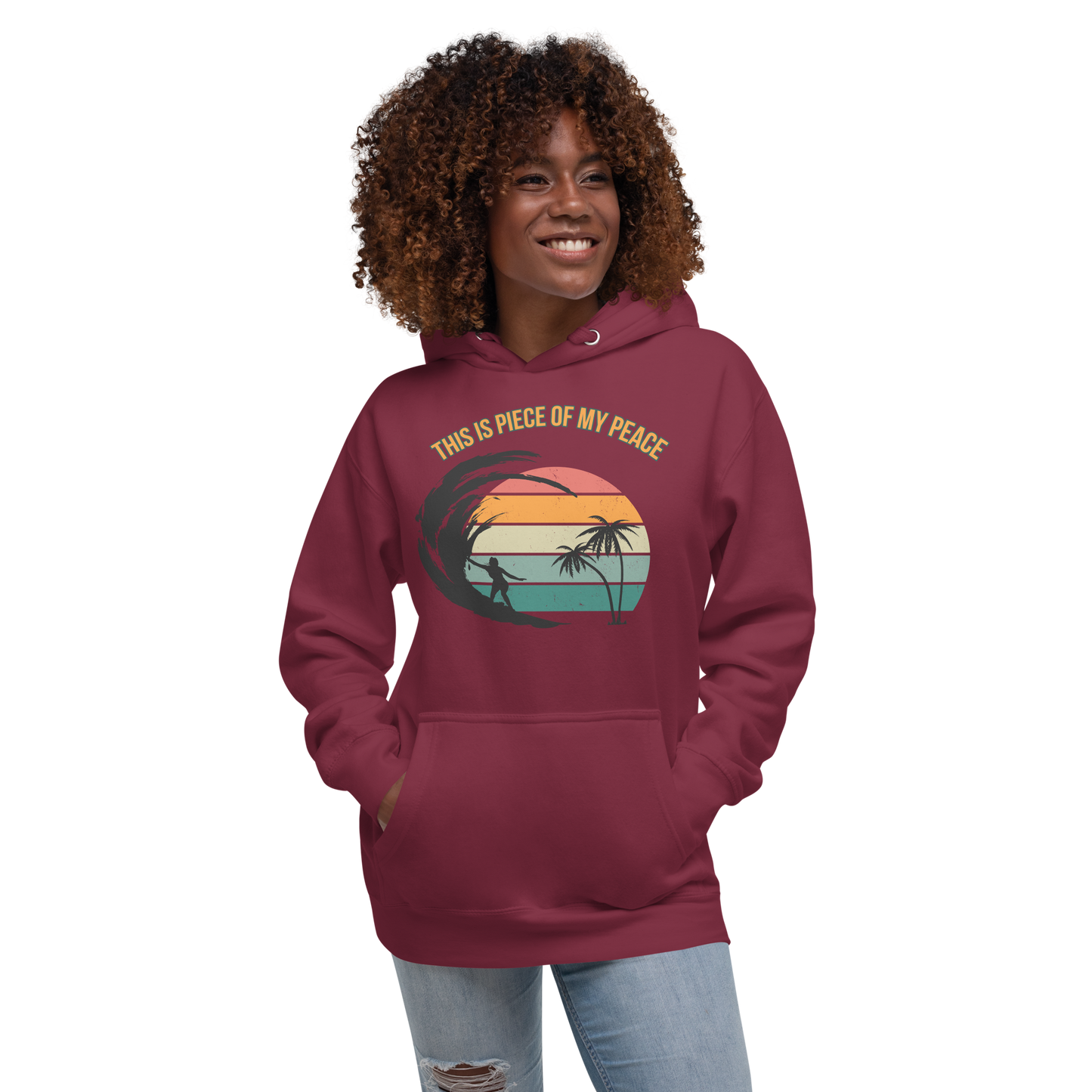 Peaceful Surfing Hoodie