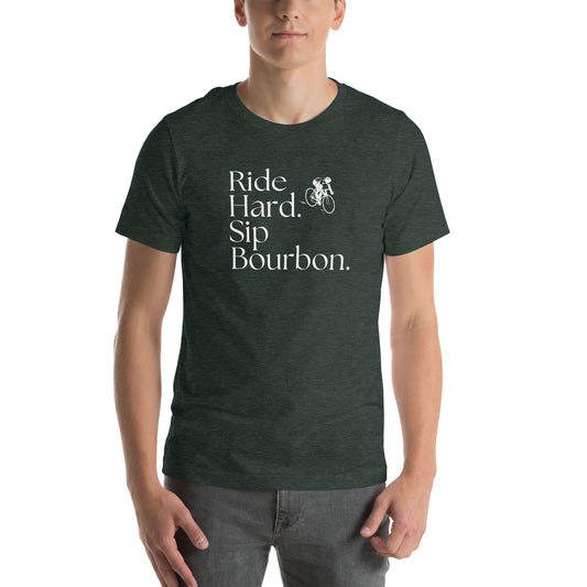 Bourbon - Ride Hard Sip Bourbon Tee