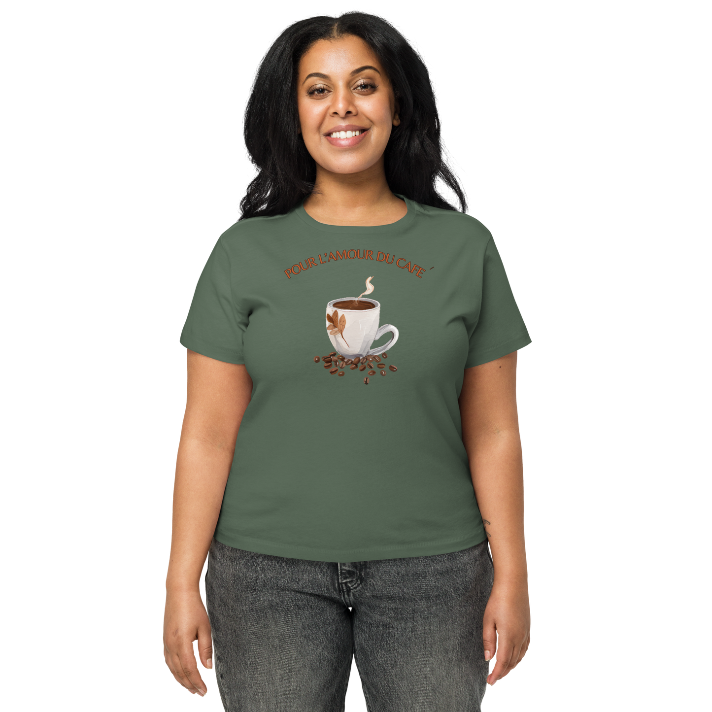 Pour L'amour Du Cafe High Waisted T-shirt.