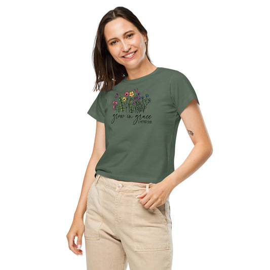 Grow in Grace Women’s Waist Length t-shirt