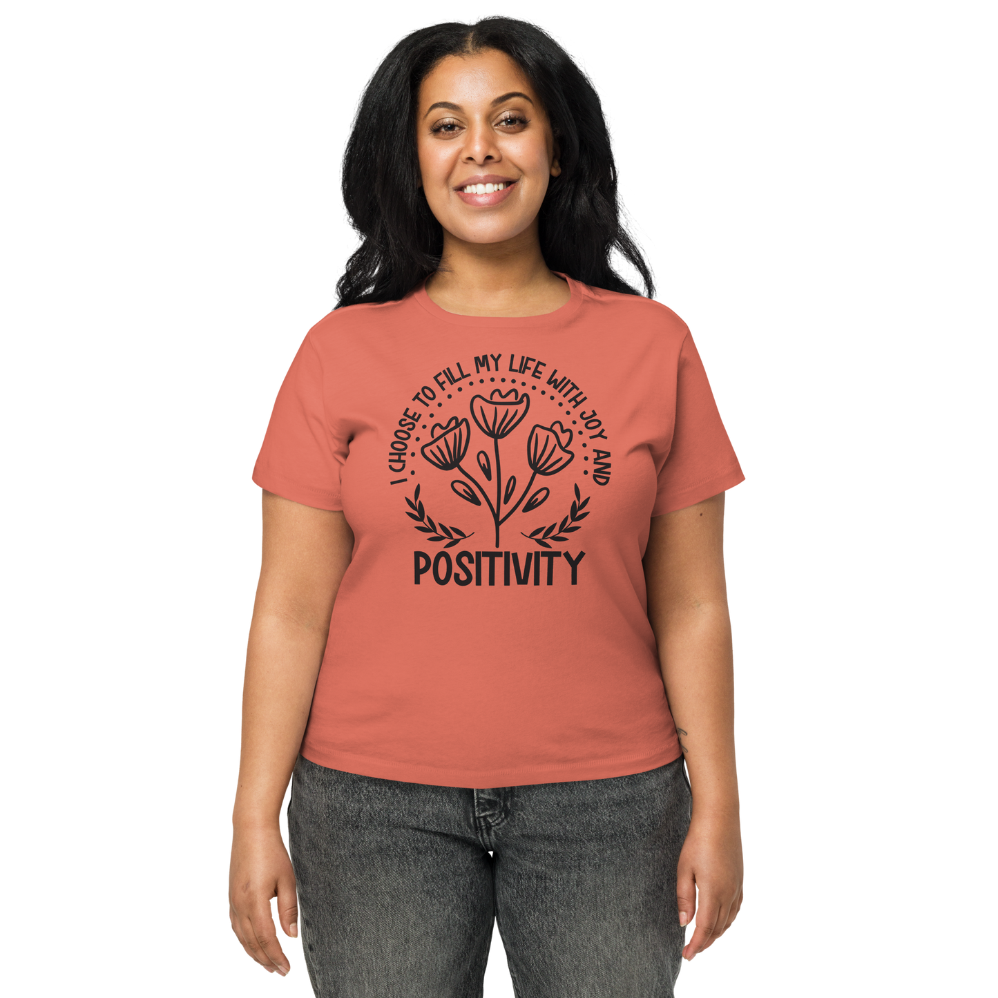 Positivity,  Women’s Waist Length t-shirt