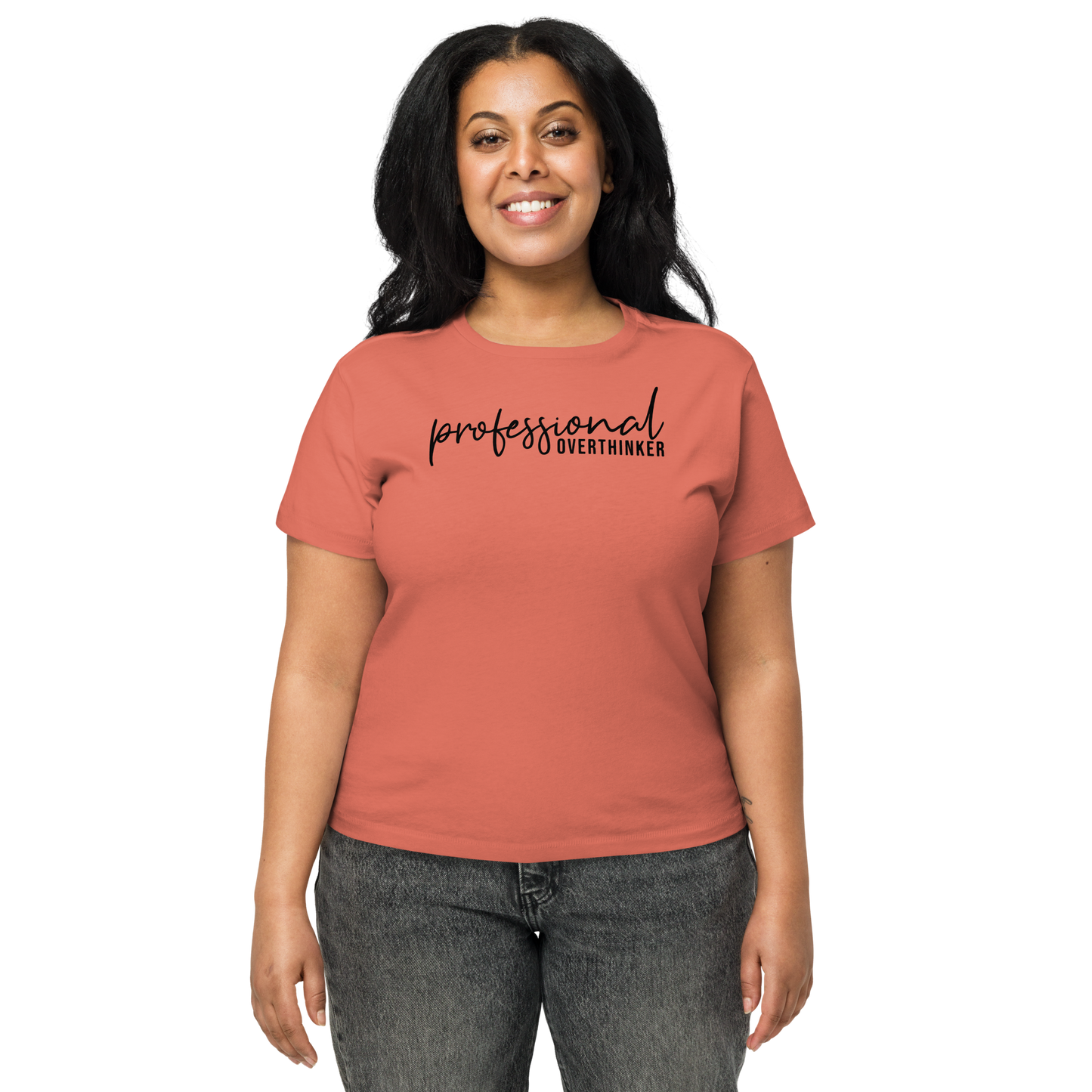 Professional Overthinker  Women's Waist Length T-shirt