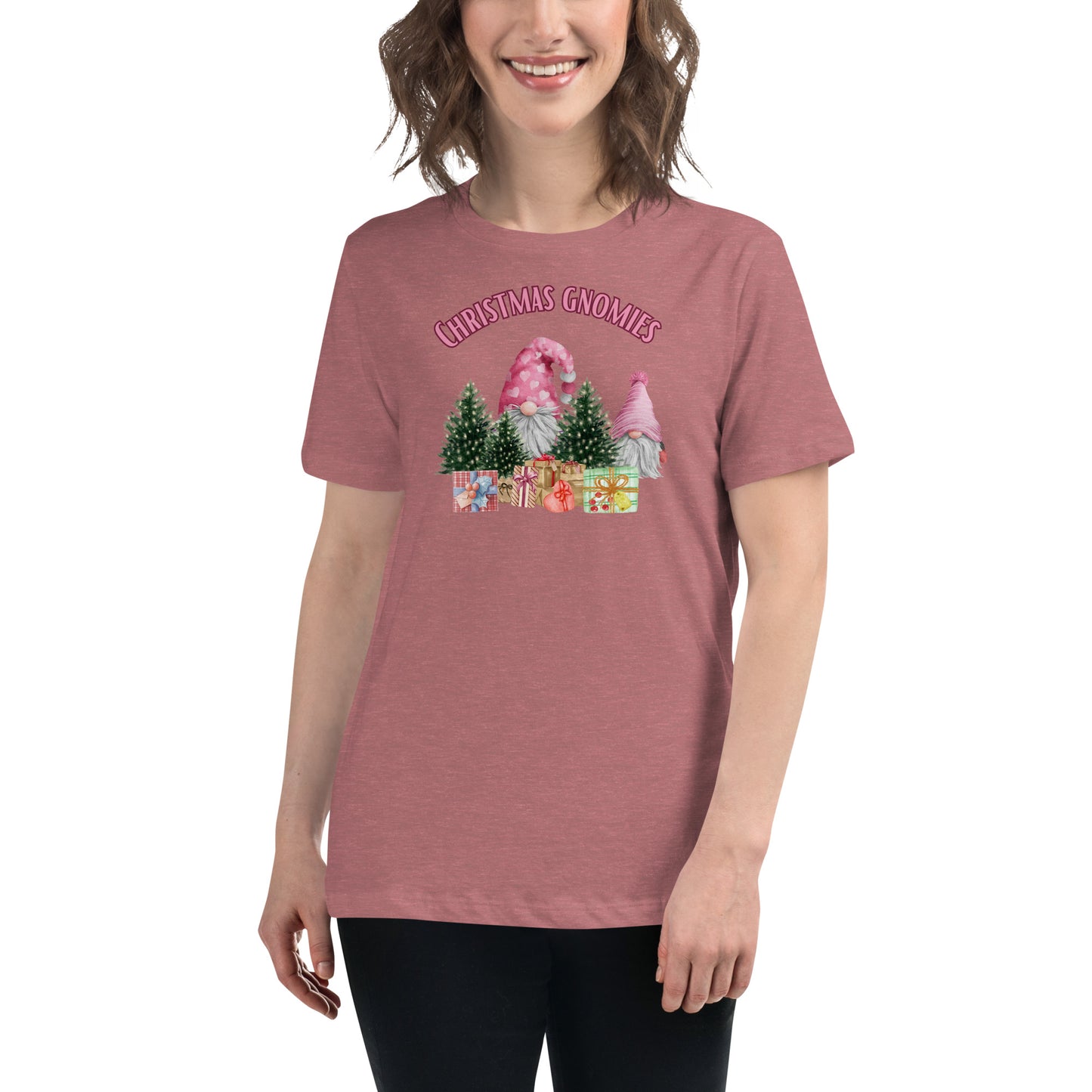 Christmas with my Gnomies Women's Relaxed T-Shirt