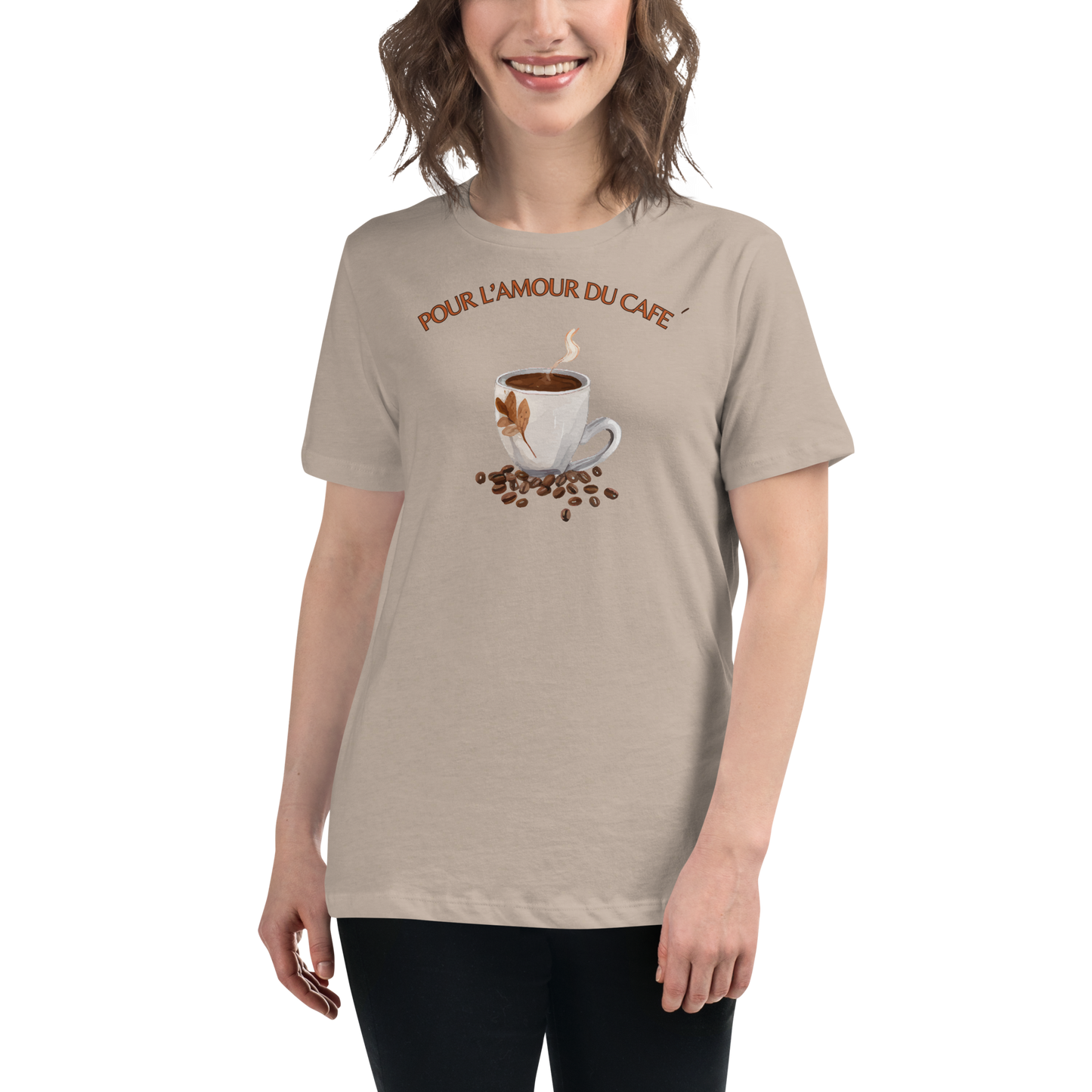 Pour L'amour Du Cafe Womens Relaxed T-shirt