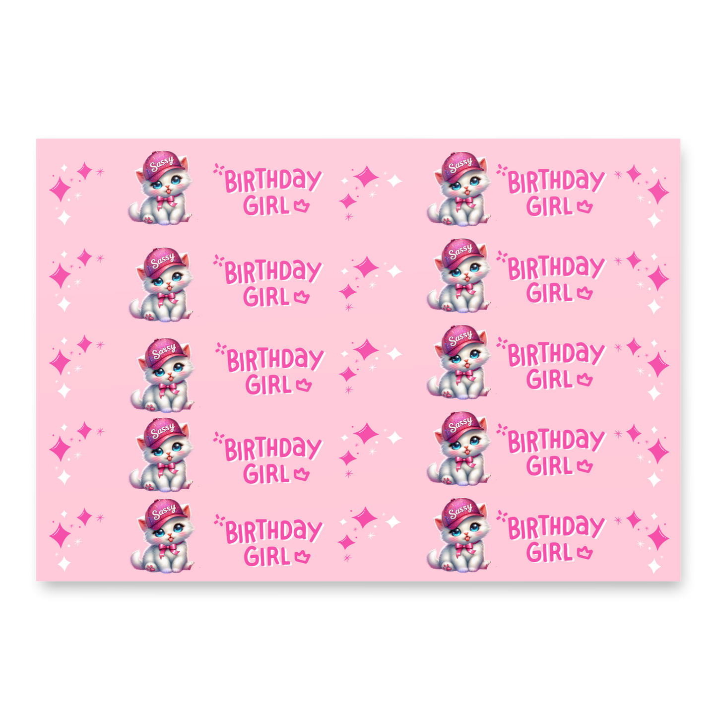 Birthday Girl Wrapping paper sheets