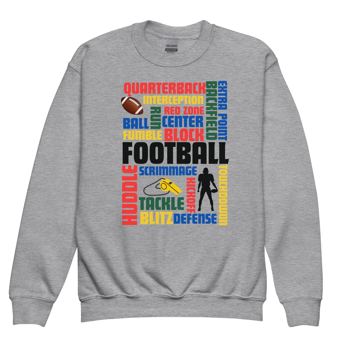 Football Fever Youth Crewneck Sweatshirt