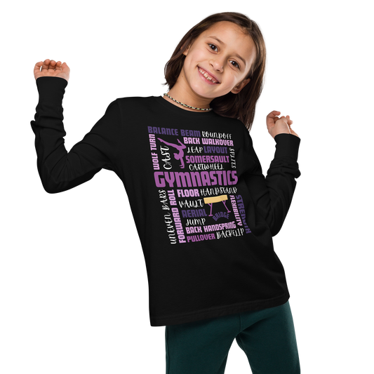 All About Loving Gymnastics Long Sleeve Tee