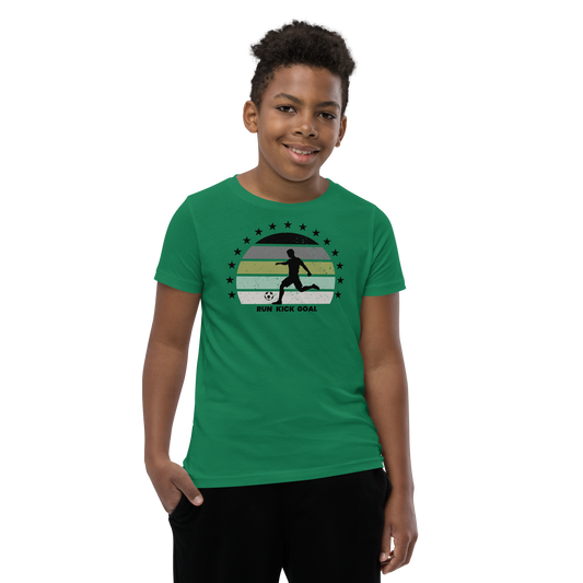 Run Kick Goal Youth Short Sleeve Tee